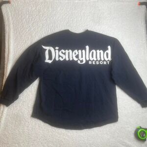 Disneyland‎ resort mens navy blue spirit jersey big spell out logo on xl